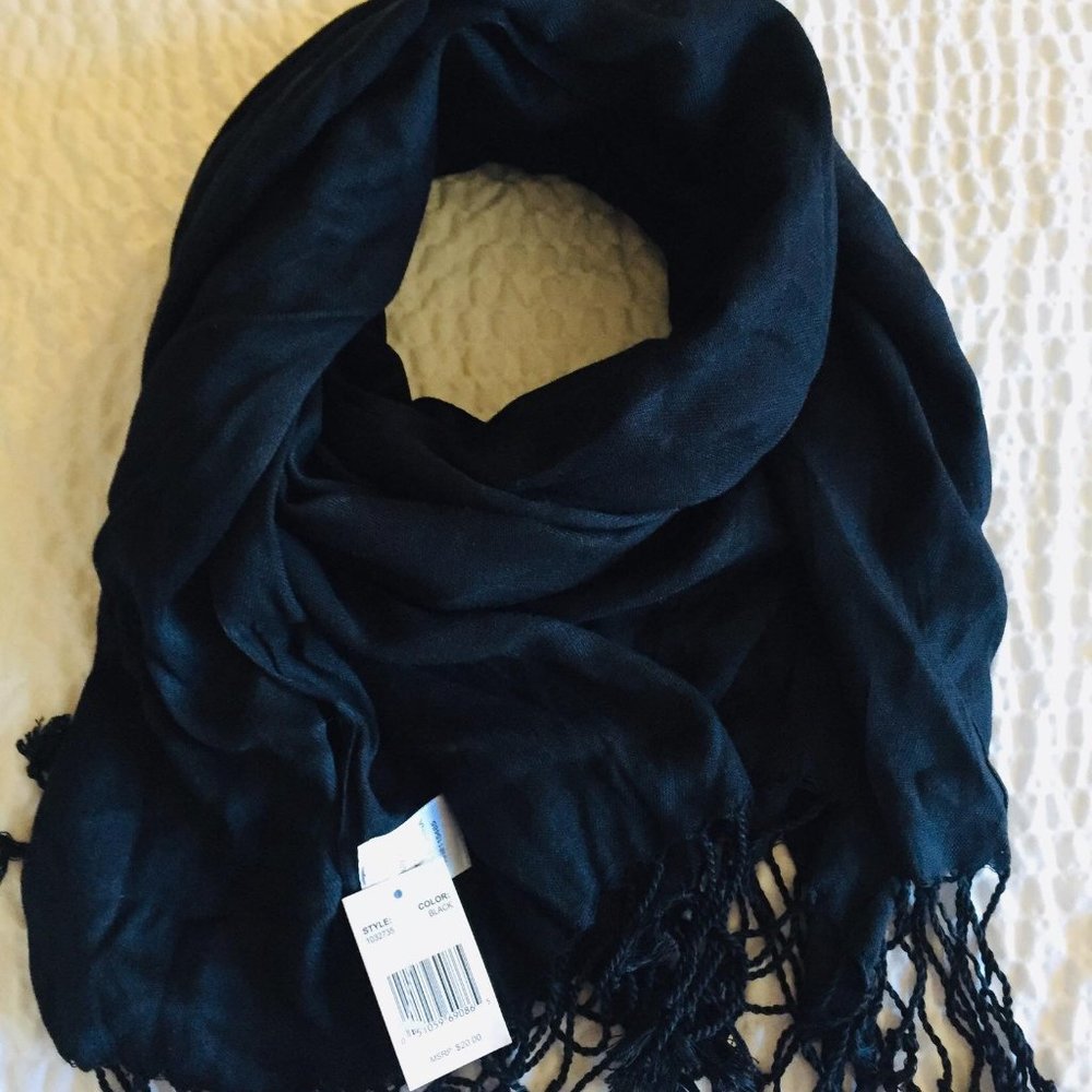 Rayon Pashmina Shawl/Scarf With Fringes